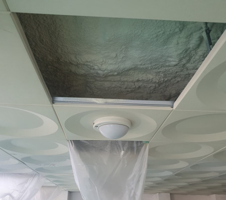 수원 상가 주차장 천장 경질우레탄폼 단열시공 – 냉난방비절감 효과 극대화!