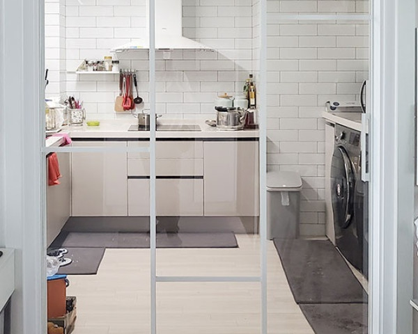 망포동 중문 시공 사례 <br> 수원 아파…