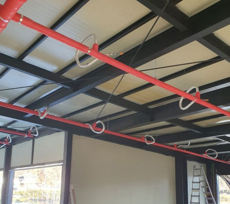 평택 샌드위치판넬 공장 3층 최상층 단열, 수성연질 우레탄폼으로 온도 유지