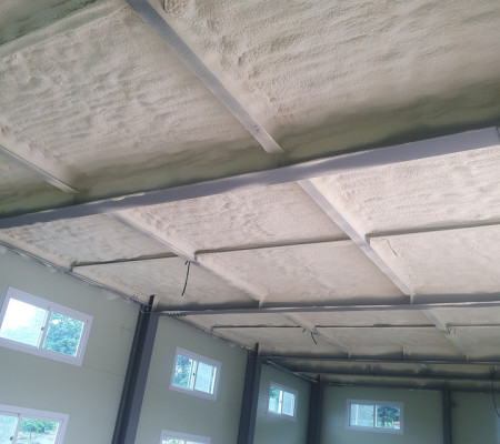 안성 경질우레탄폼 데크플레이트 천정  단열 시공 결로 방지 + 난방비 절감 사례